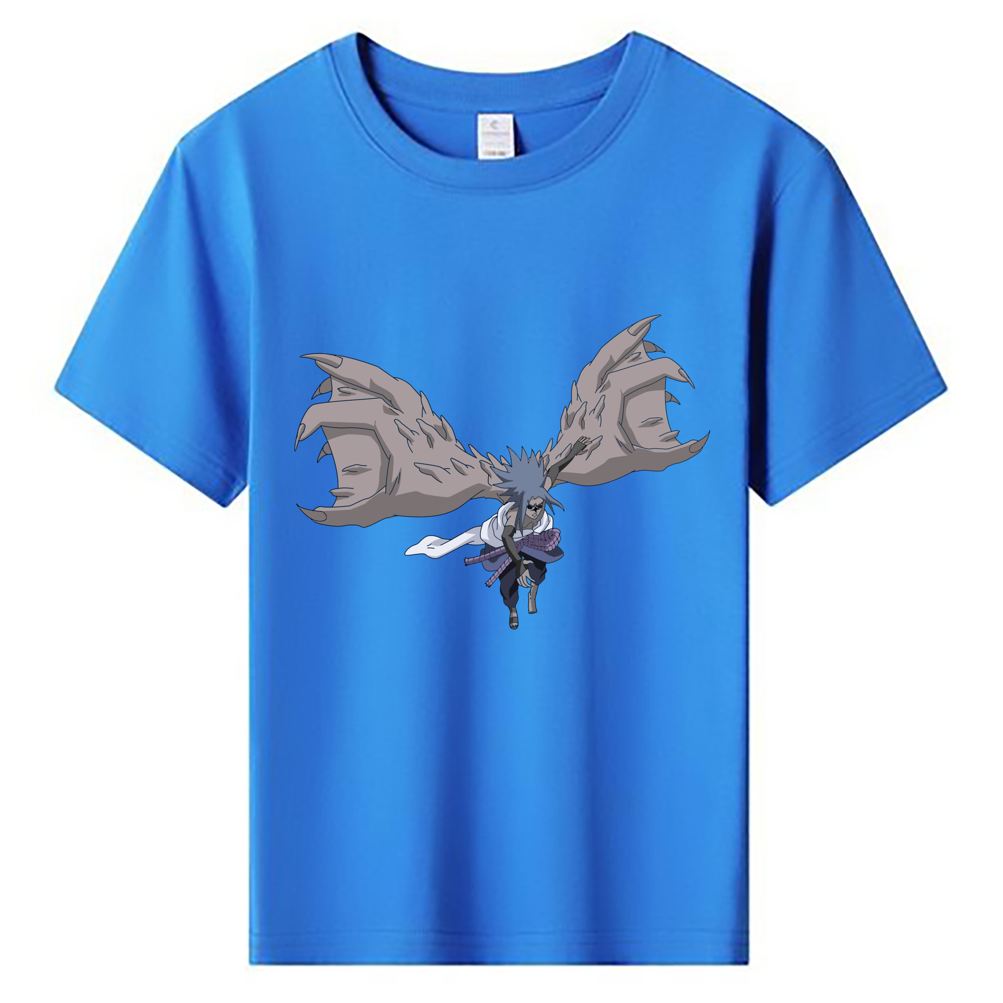 （画像用） NARUTO -ナルト- うちは サスケ Uchiha Sasuke 綿100％キッズTシャツ（フロントプリント）